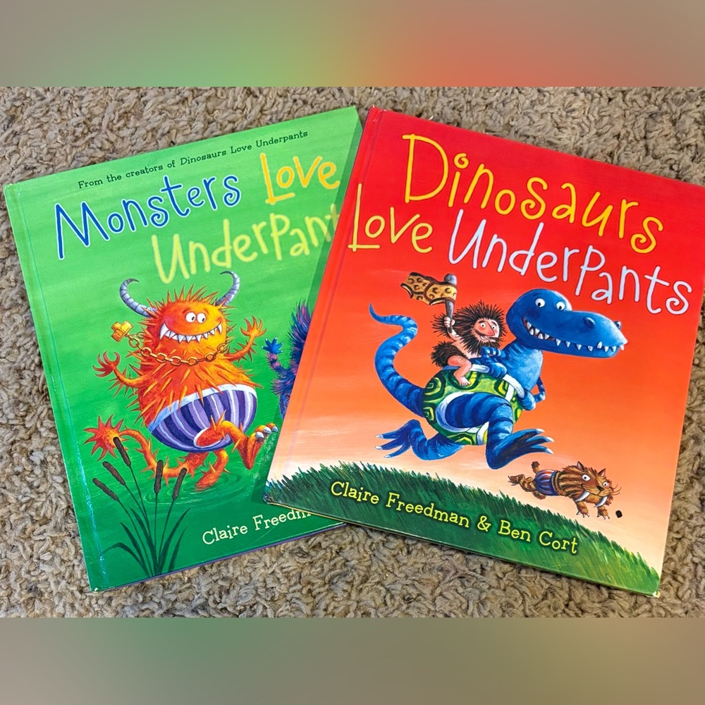 Monsters and Dinosaurs Love Underpants Books